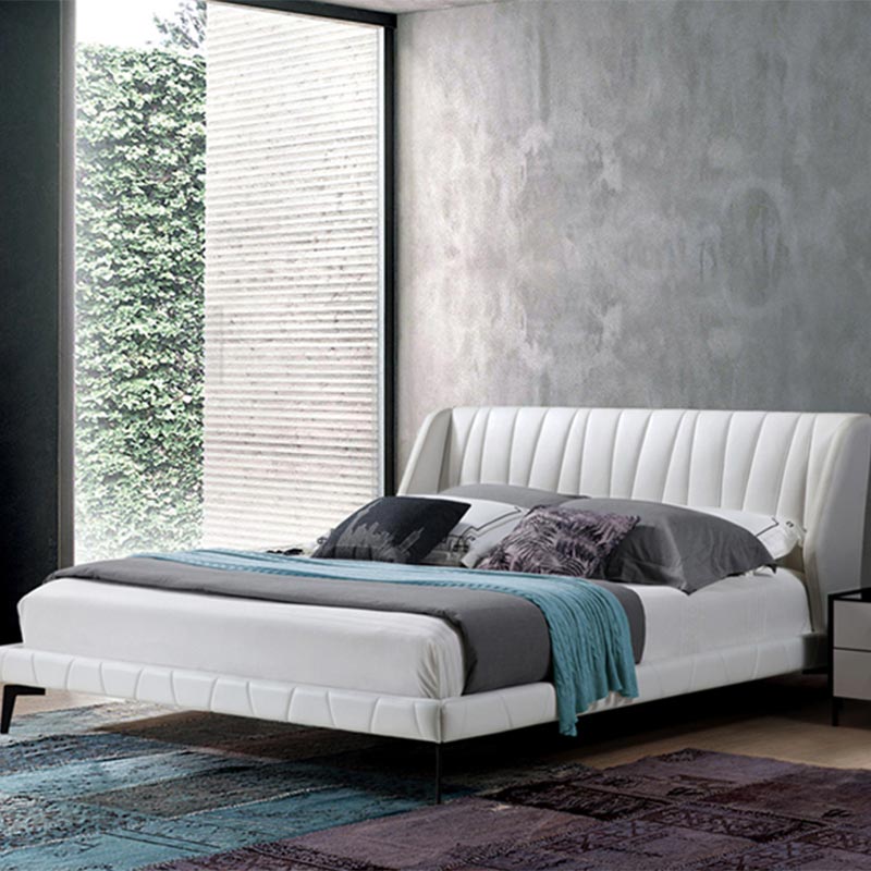 Keskkonnasõbralik männipuidust ja nahast pehme voodi